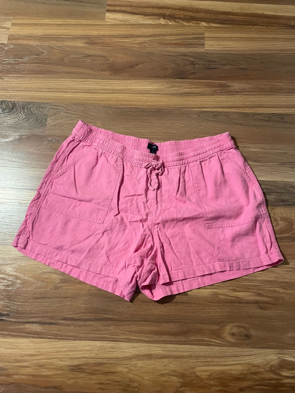 J Crew Linen Blend Drawstring Pull on Short | women's XL